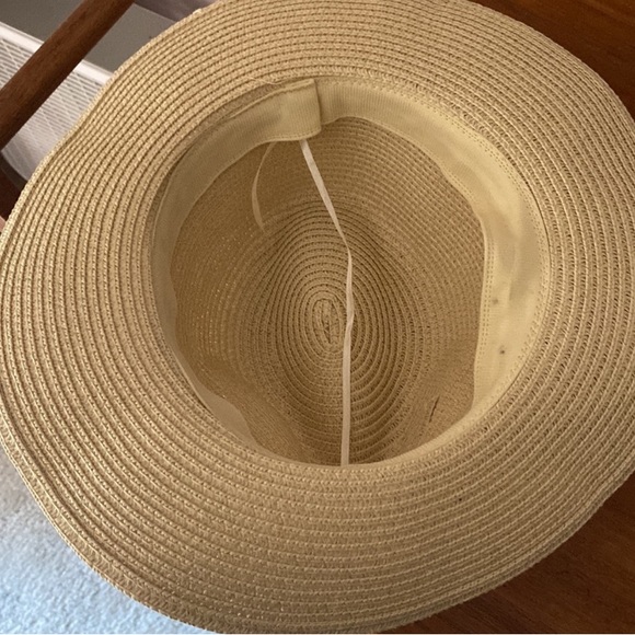Women Wide Brim Straw Panama/ Fedora Beach Sun Hat - Picture 6 of 7